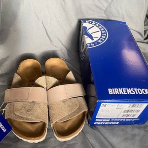 Birkenstock: Kyoto, Taupe, 38, US 7W